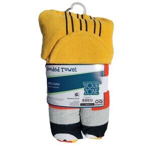 Your Zone Kids Bath Hooded Towel Wrap, Construction Themed (51" x 23")